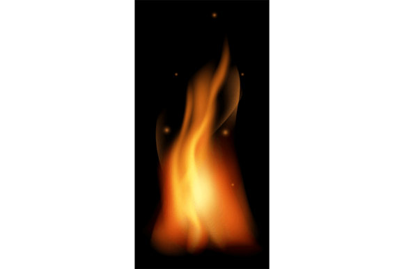 Download Fire Light Mockup. Realistic Burning Fla - Fire Collection