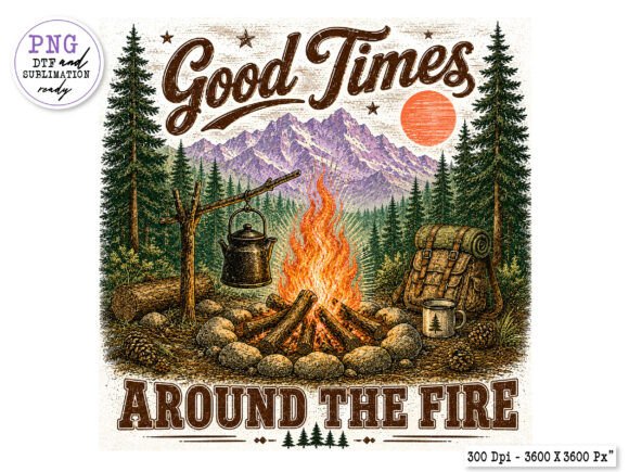 Download Good Times Around the Fire PNG - Premium Resources