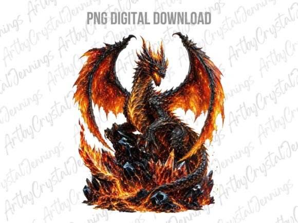 Download Mythical Fantasy Fire Dragon PNG - Premium Resources