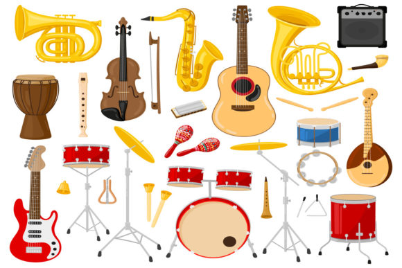 Download Cartoon Musical Instruments - Premium Resources