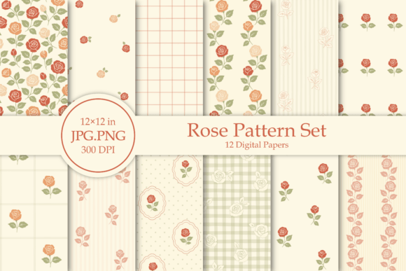 Download Rose Pattern Set - Rose Collection