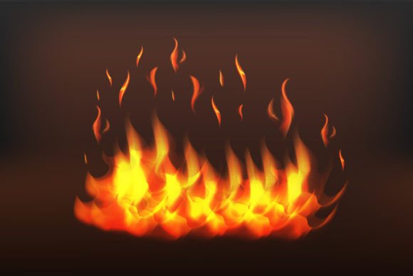 Download Realistic Fire Isolated on Background - Fire Collection