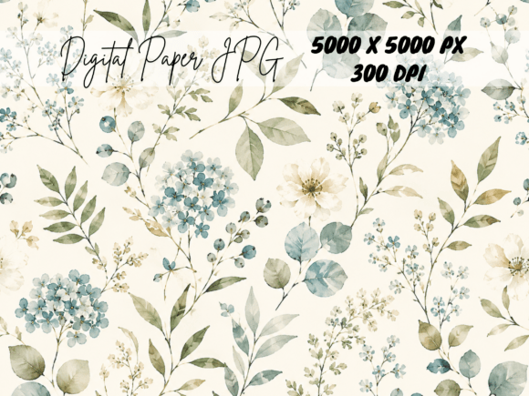 Download Sage Green Vintage Floral Rose Pattern - Rose Collection