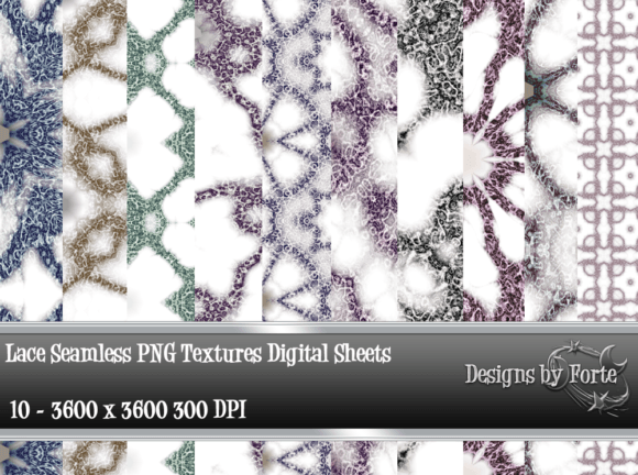 Download Lace Seamless Textures PNG - Premium Bundle