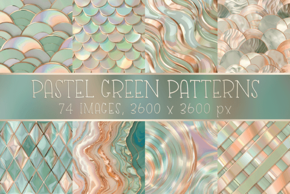 Download Elegant Pastel Green Printable Patterns - Elegant Collection
