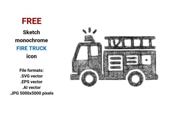 Download FREE Sketch Fire Truck Icon - Fire Collection