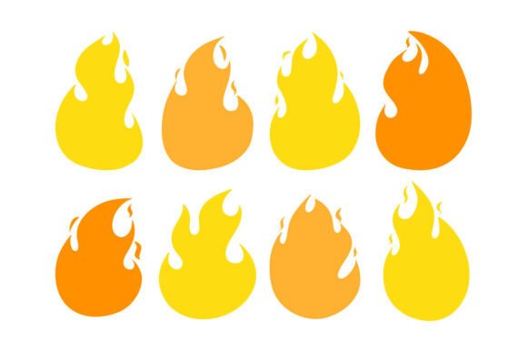 Download Fire Flame Clipart SVG Bundle Set - Fire Collection